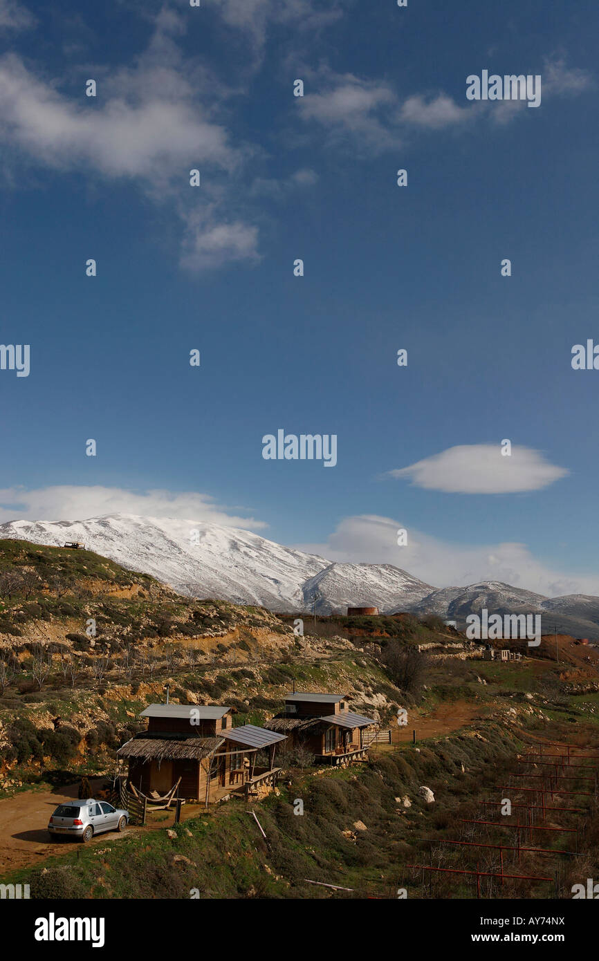 Golan Heights Cabins in the Fog guesthouse in Nimrod Mount Hermon is in