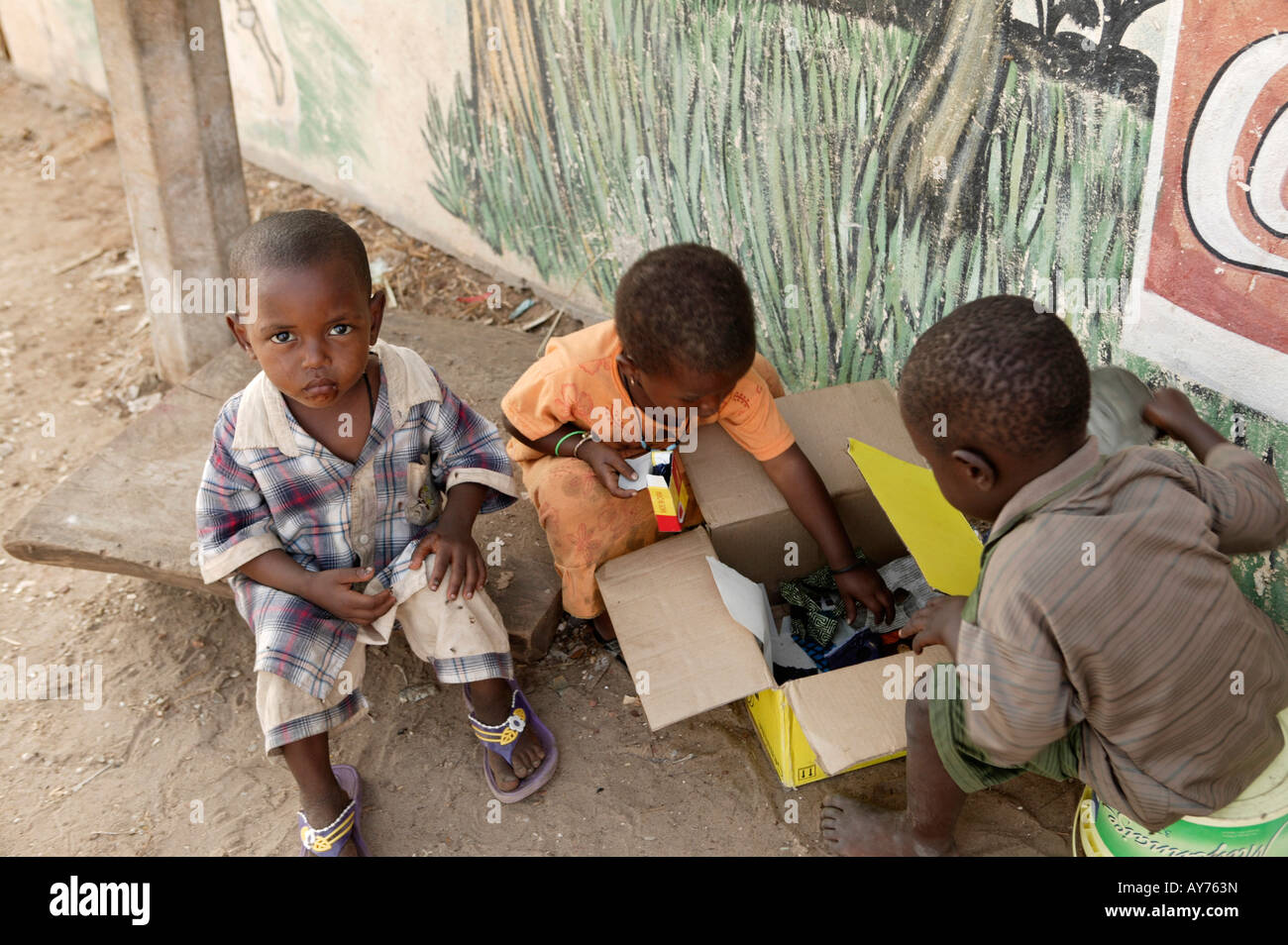 Children poverty playing toys hi-res stock photography and images - Alamy