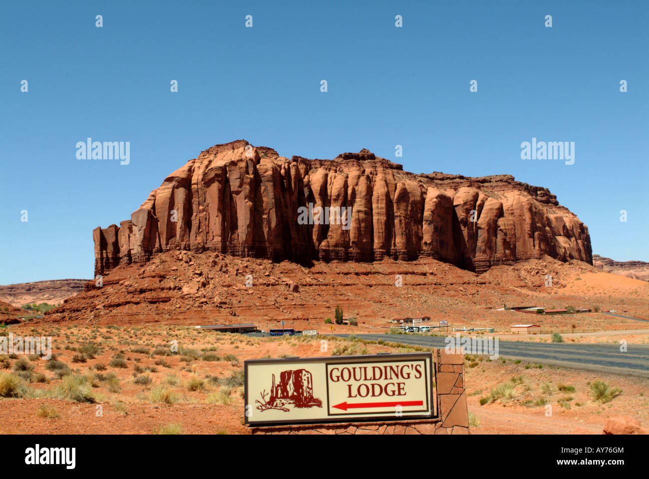 Near Gouldings Lodge Monument Valley Stock Photo: 17015011 - Alamy