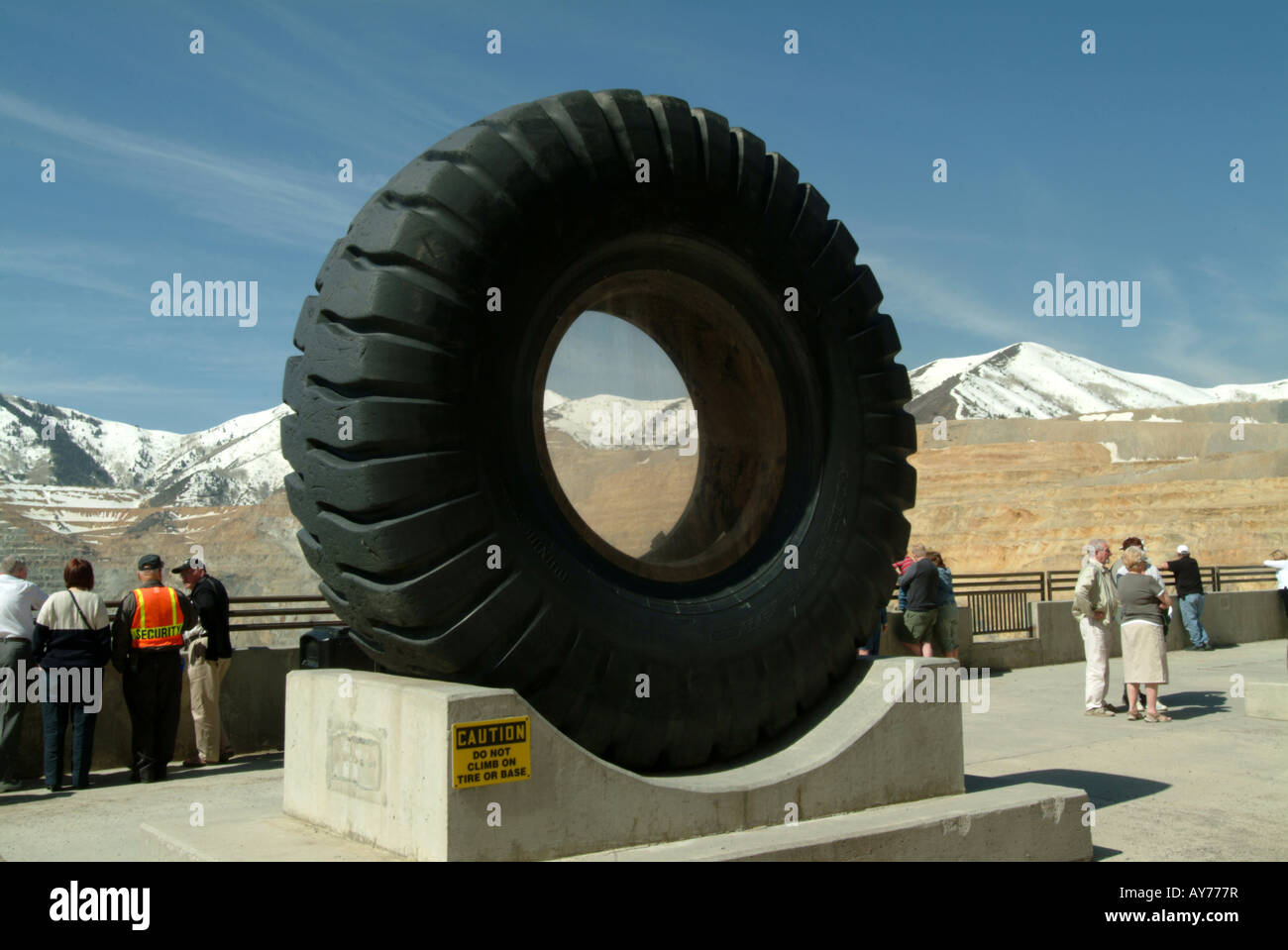 Bingham Canyon Copper Mine overlook Utah USA Stock Photo