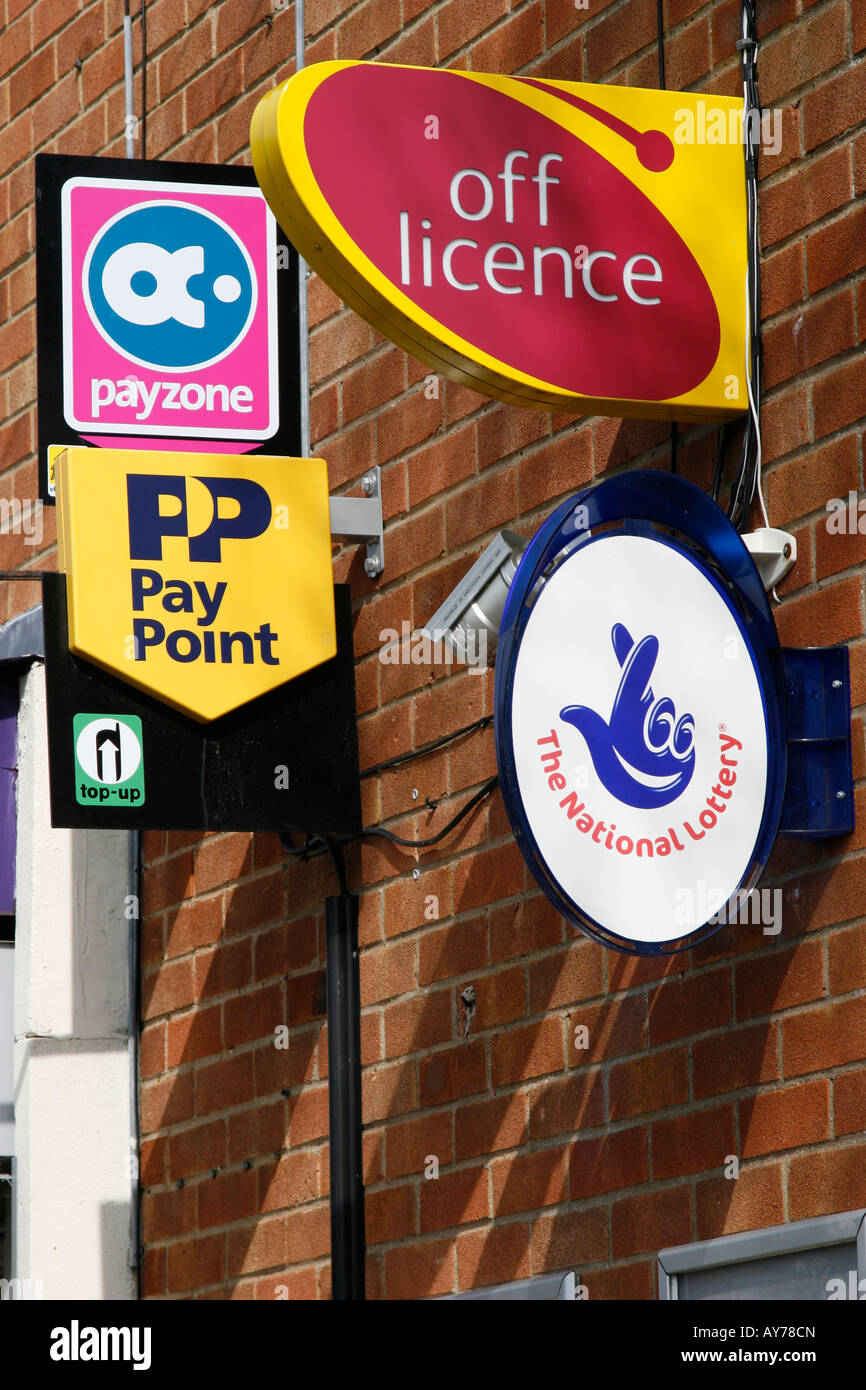 Local convenience shop in UK Stock Photo