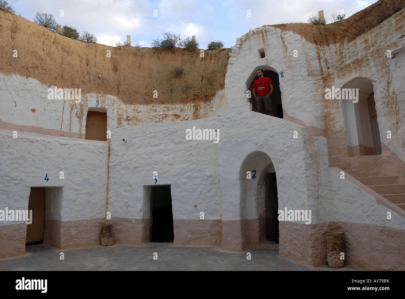 Troglodyte Houses Matmata Tunisia Stock Photo Alamy Troglodyte Houses Matmata Tunisia Stock Photo Alamy
