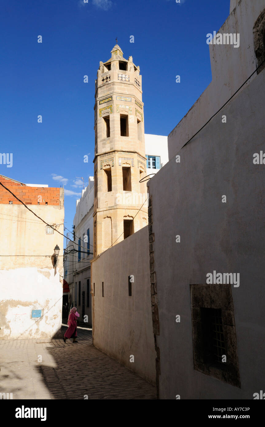 Zaouia Zakkak Mosque, Sousse Medina, Tunisia Stock Photo