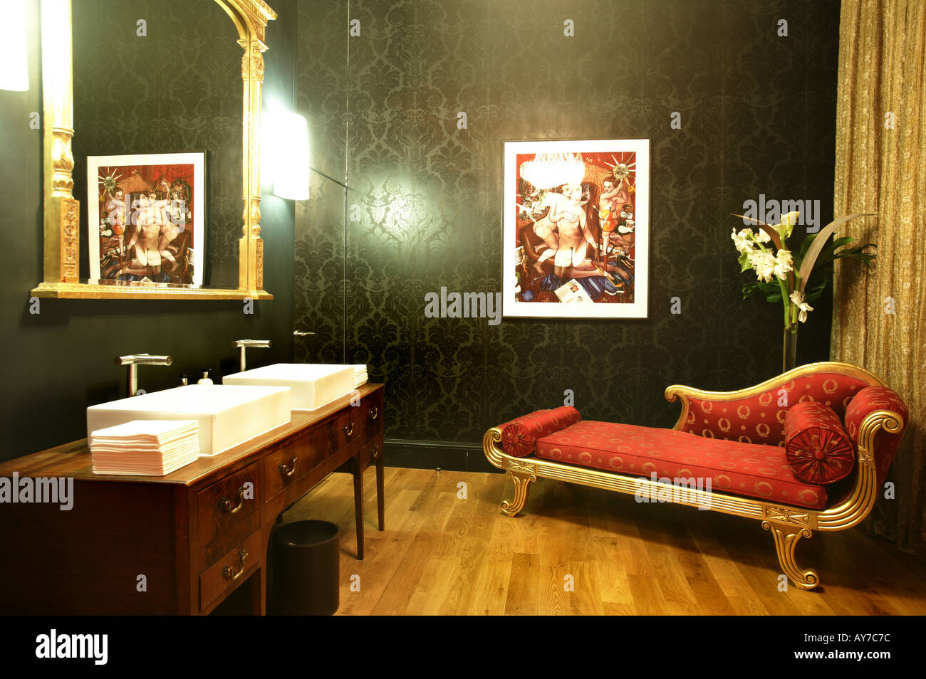 Luxury bathroom at the Halion Scotland Stock Photo Alamy