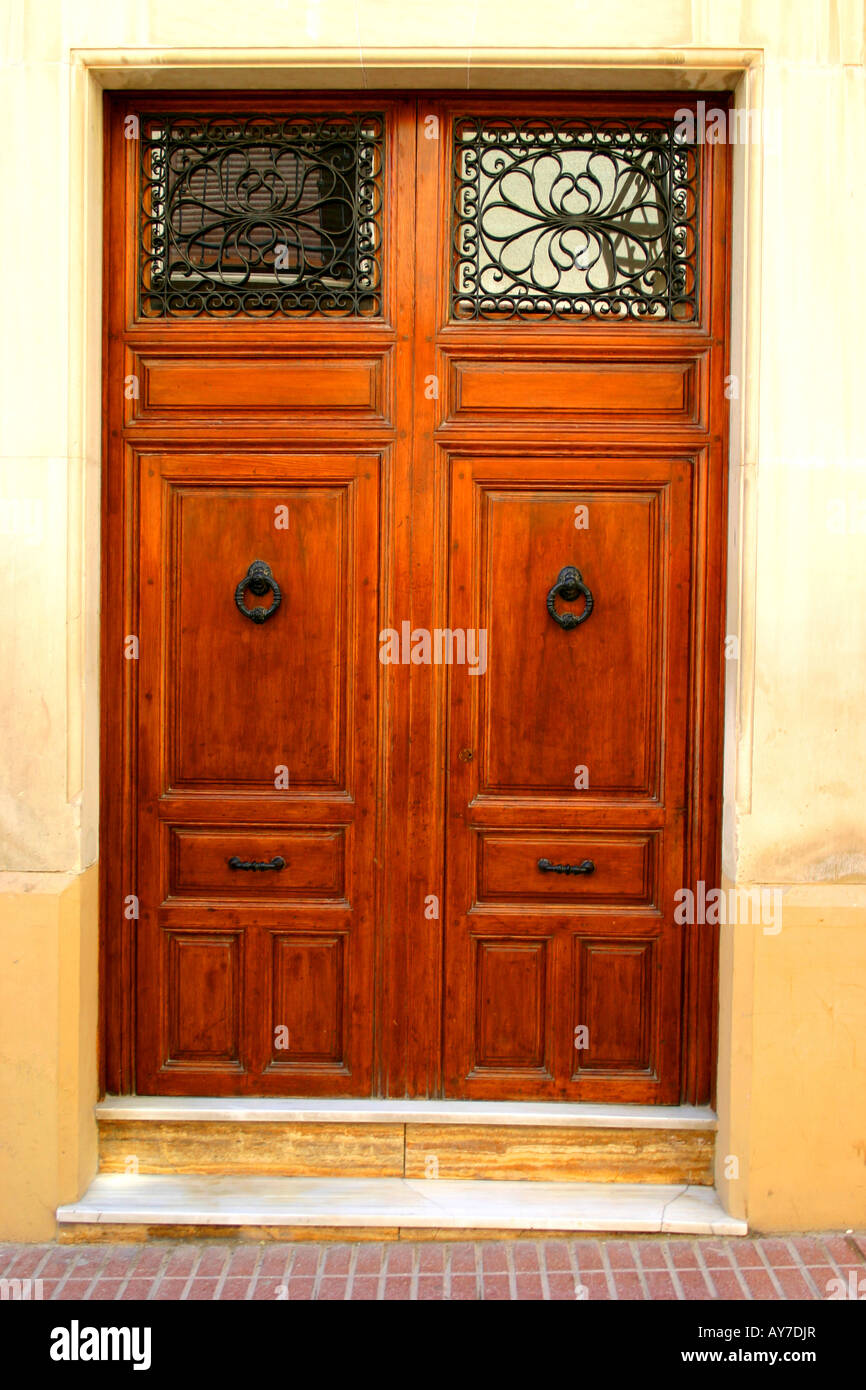 Traditional Spanish door Stock Photo Alamy