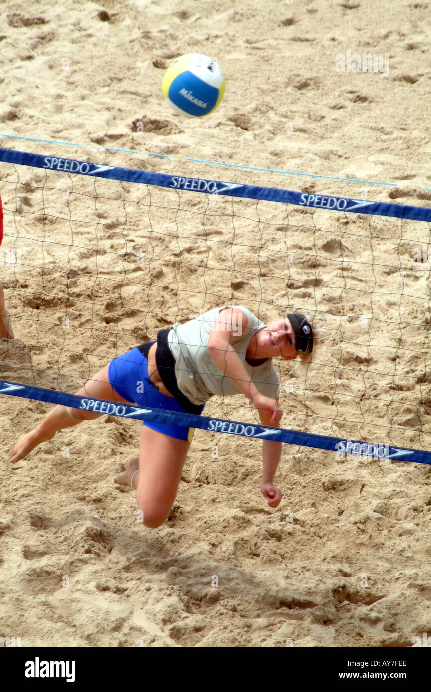 Volleyball on the Beach at Southern England UK Stock Photo Alamy