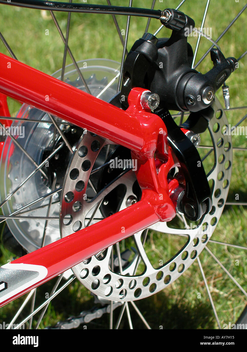 bicycle rear disc brake Stock Photo Alamy