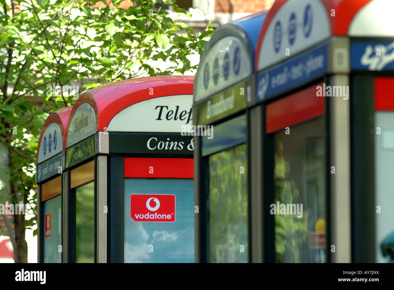 bt telephone boxes Stock Photo Alamy