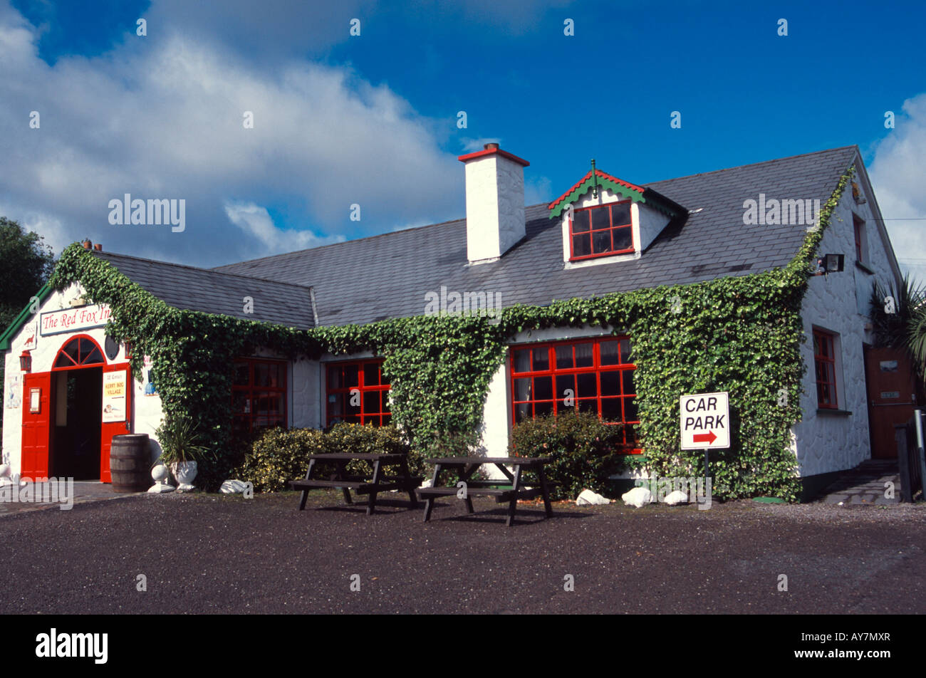 county kerry ireland red fox pub by kerry bog village attraction Stock