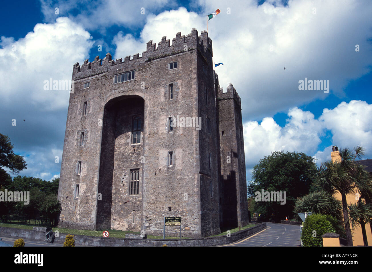 bunratty castle large tower house  county clare ireland Stock Photo