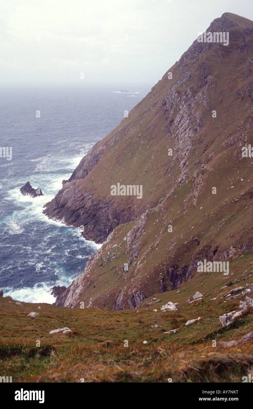 county mayo achill island achill head near to croaghaun sea cliff's highest in europe Stock Photo