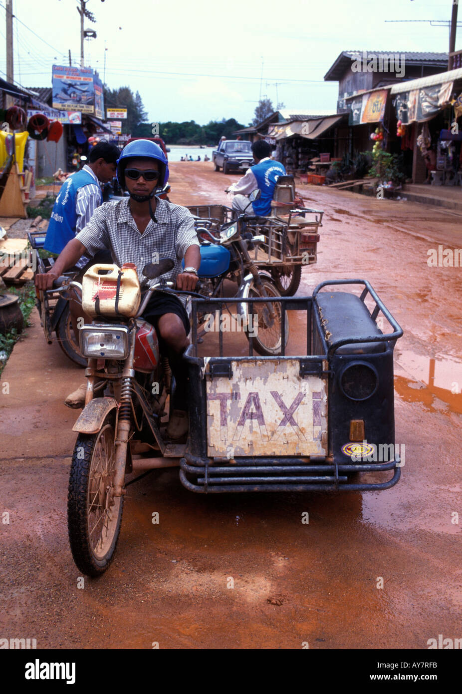 Local transport taxi service. Koh Lanta island, Thailand Stock Photo