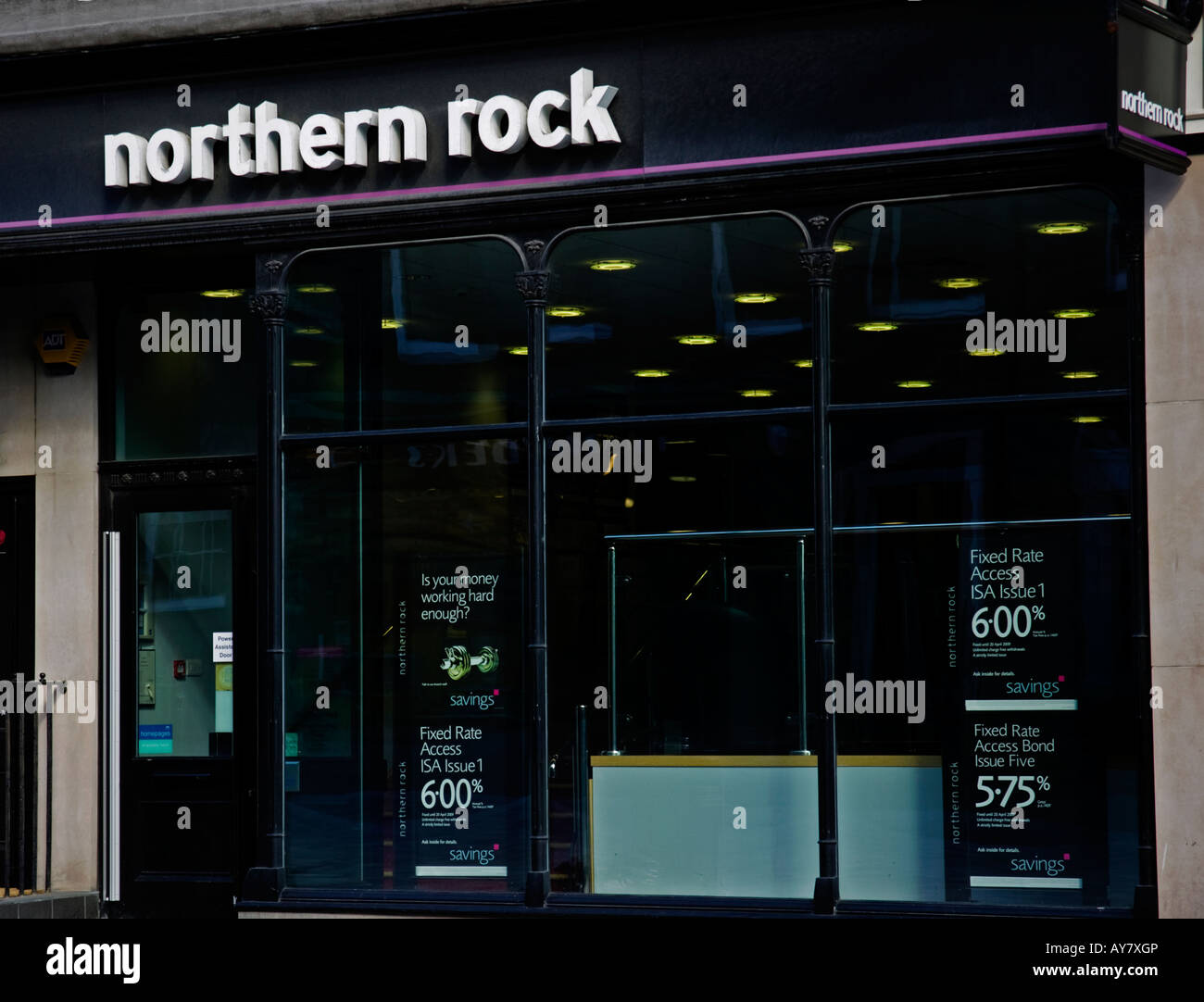 Northern Rock Bank, 'Castle Street', Edinburgh, Scotland, UJ Stock Photo