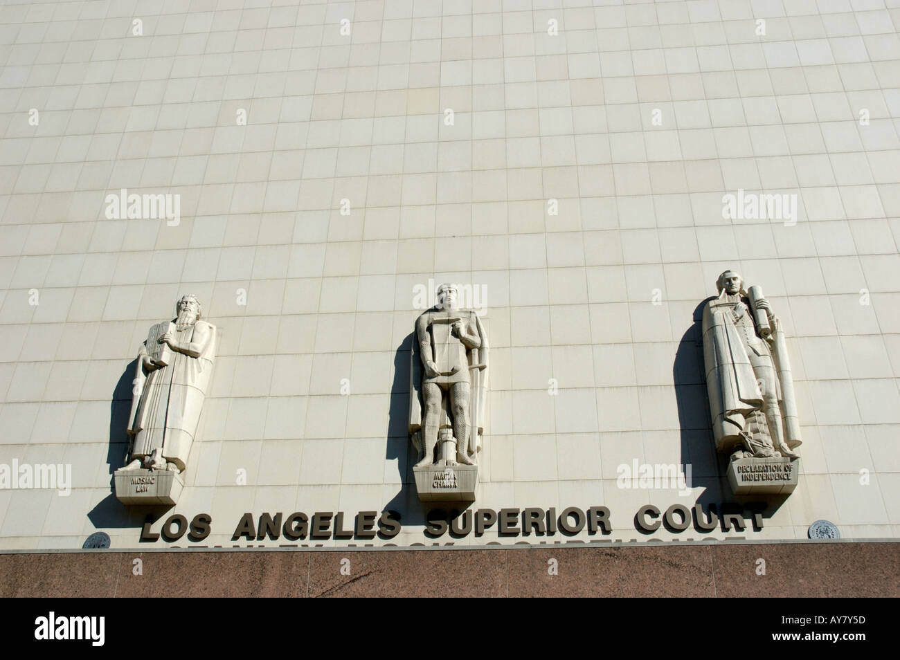 Los Angeles Superior Court building in downtown Los Angeles Stock Photo