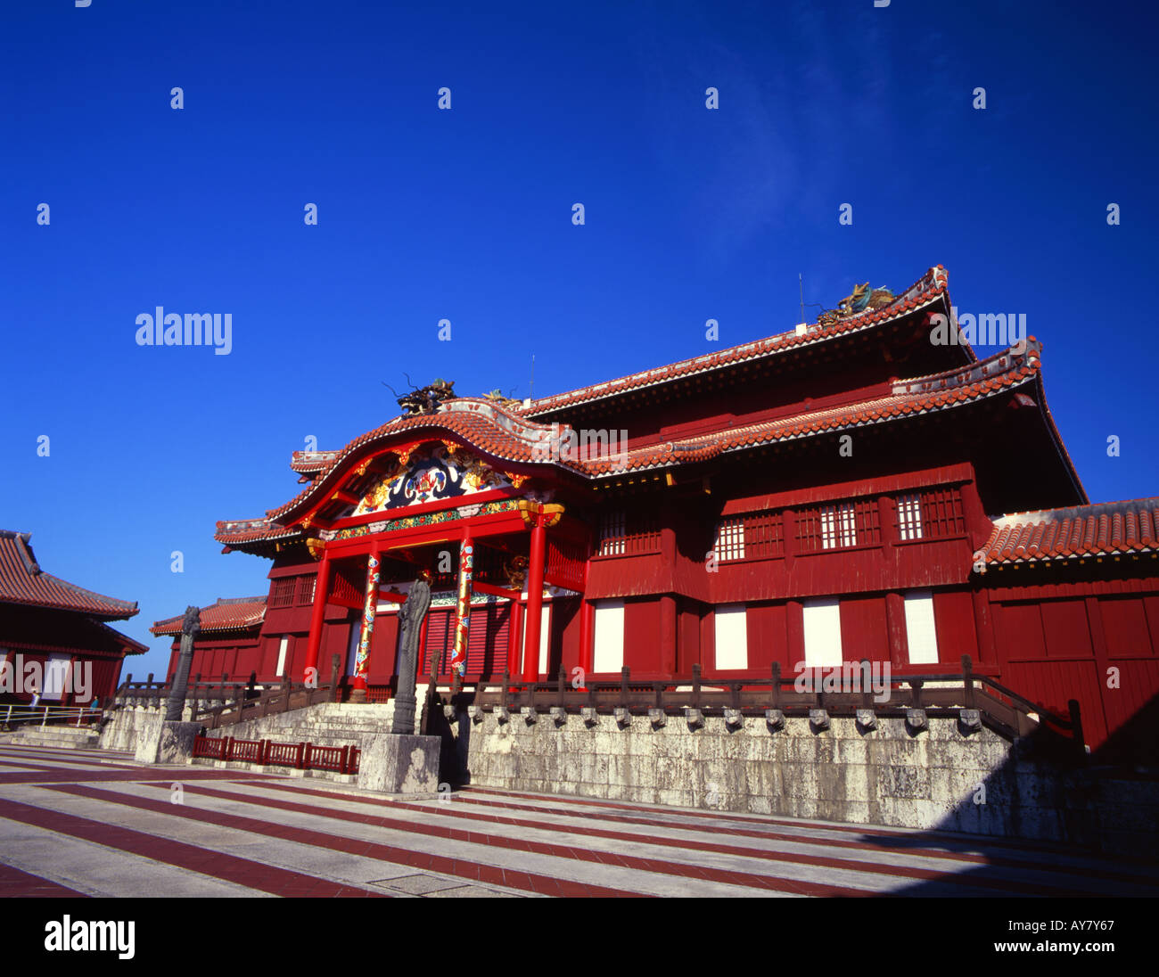 Shuri Castle, Naha City, UNESCO World Heritage Site Stock Photo