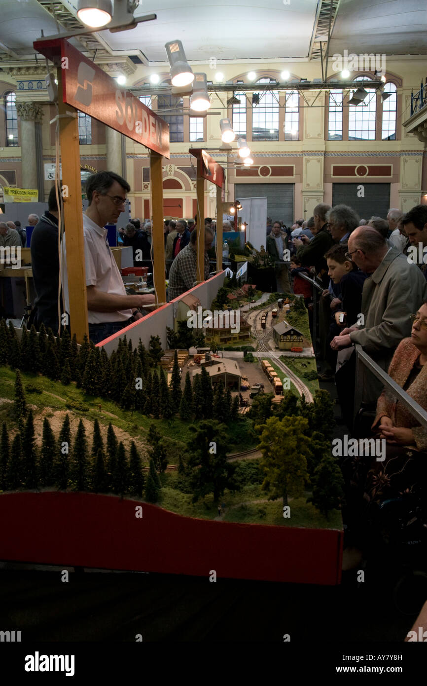 Model Railway Layout at Alexandra Palace Model Railway Exhibition Stock Photo Alamy