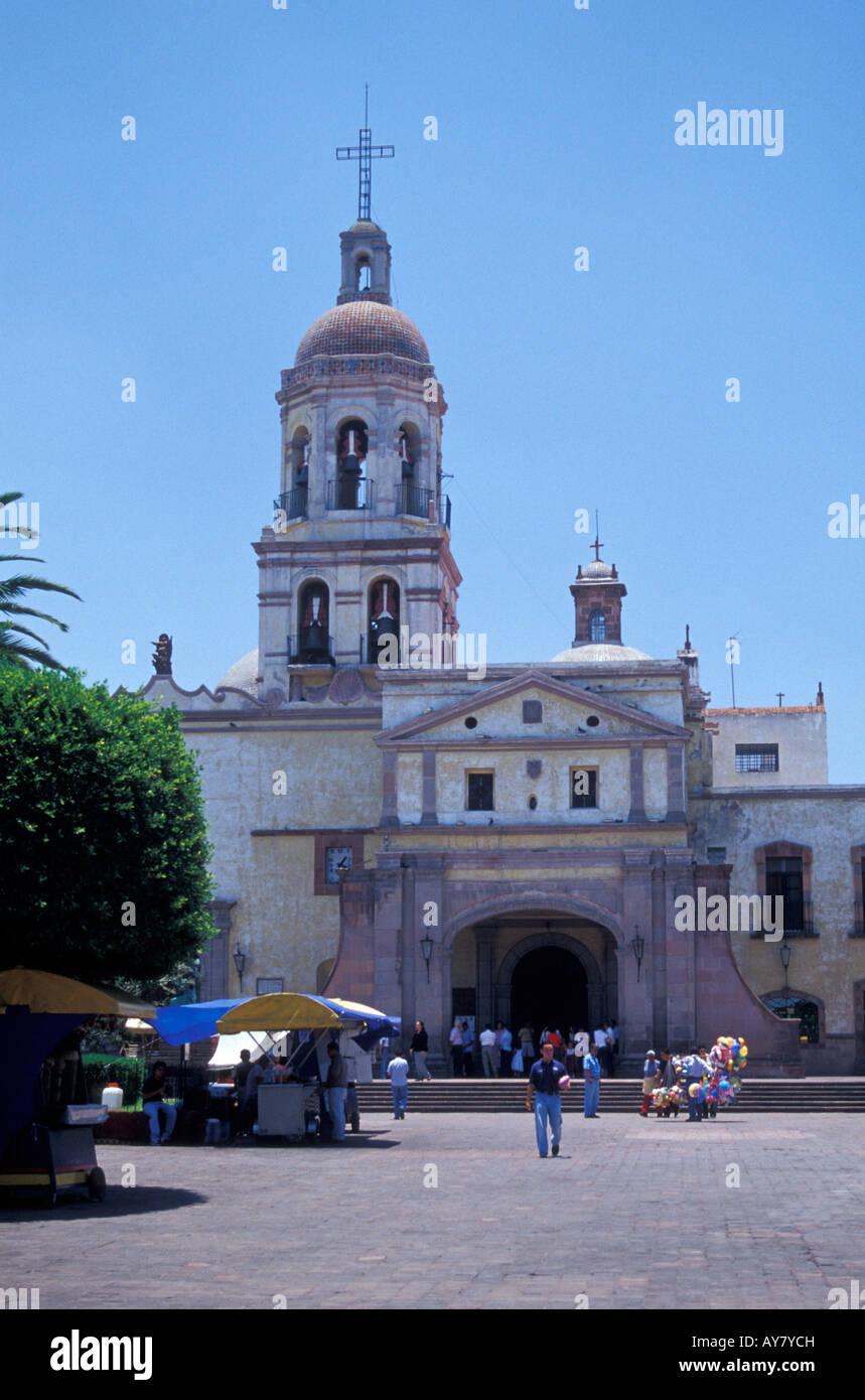 Convento de la Santa Cruz convent in the city of Querétaro, Mexico Stock Photo