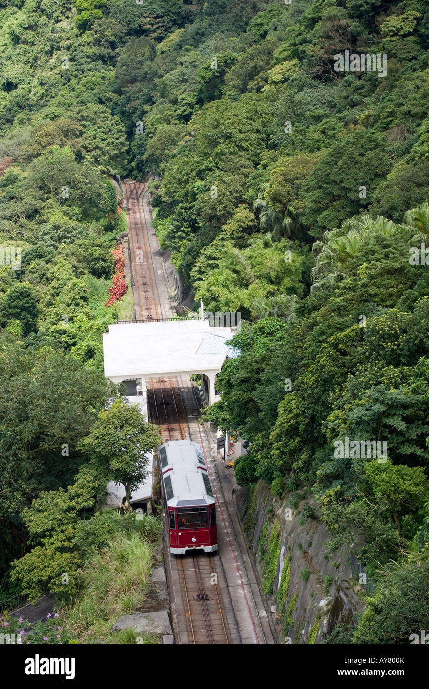 Victoria Peak tram railway Hong Kong China Stock Photo - Alamy