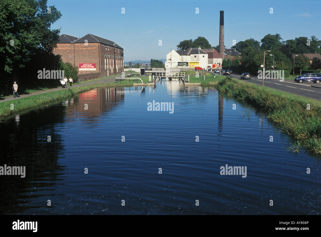 Forth and Clyde canal Camelon Stock Photo