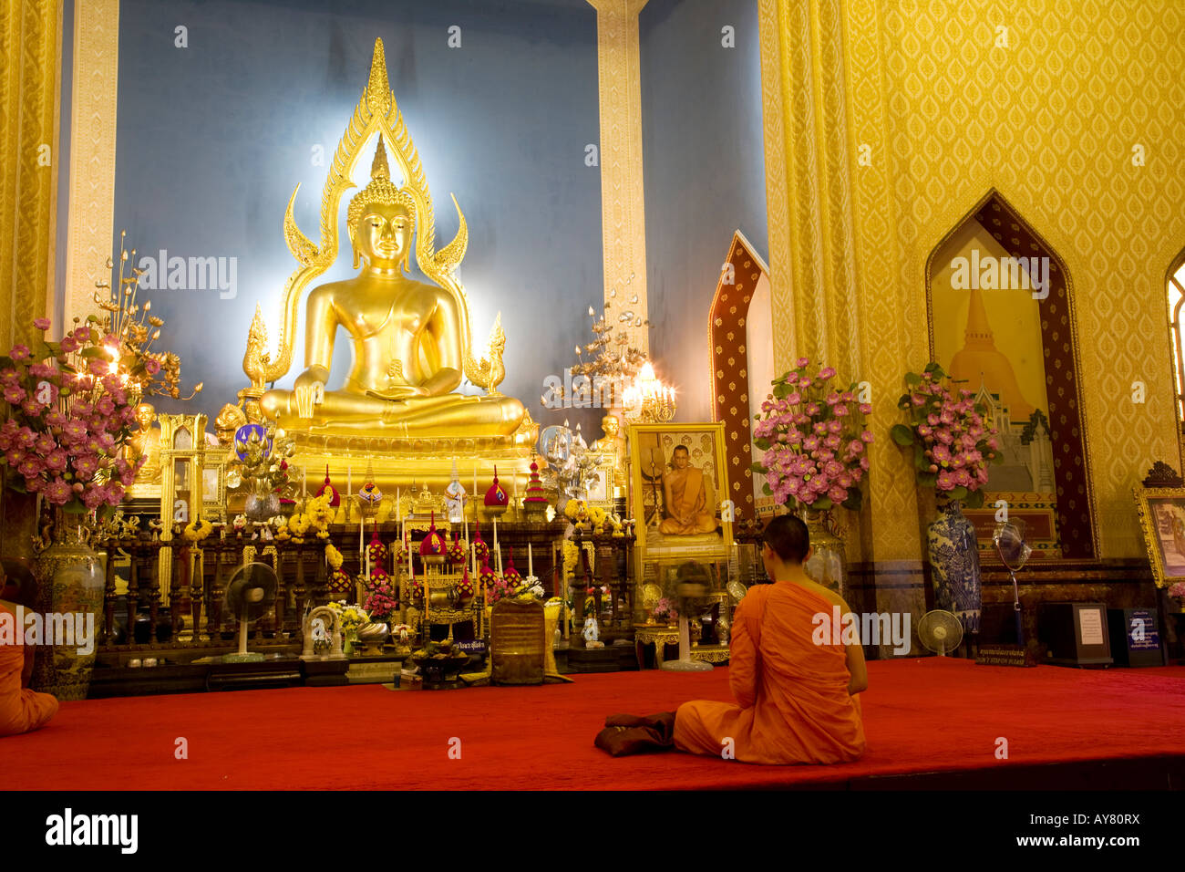 Thailand Bangkok The Marble Temple Stock Photo - Alamy