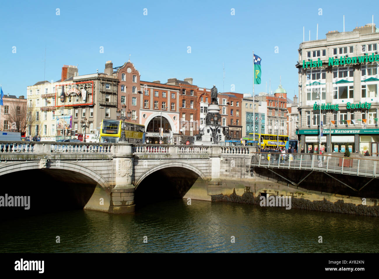O Connell Bridge Spans the River Liffey Dublin Ireland Stock Photo - Alamy