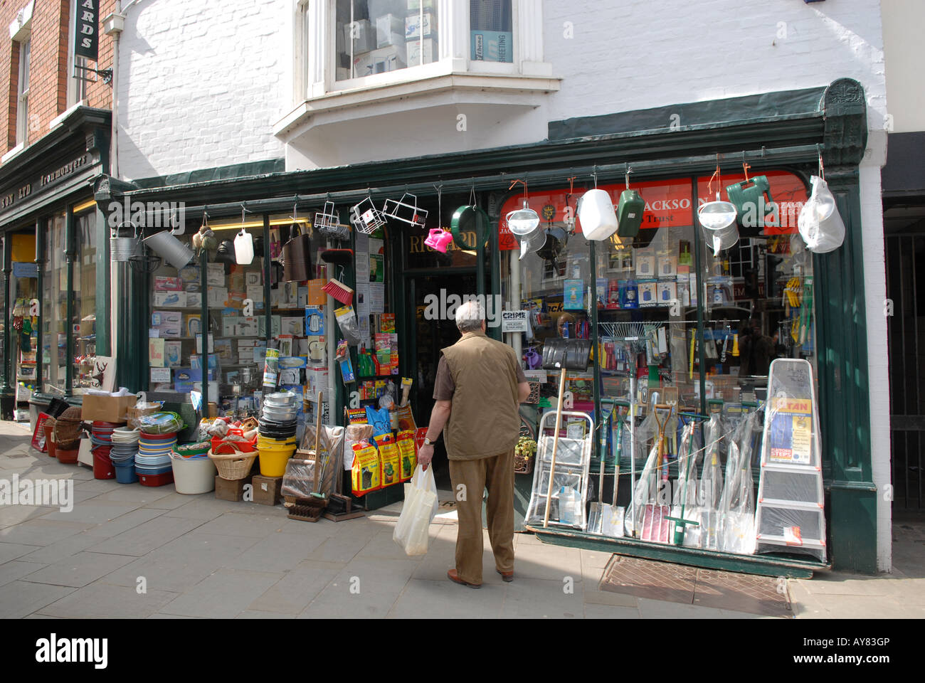 Rickards Ironmongers in Ludlow in South Shropshire England Stock Photo
