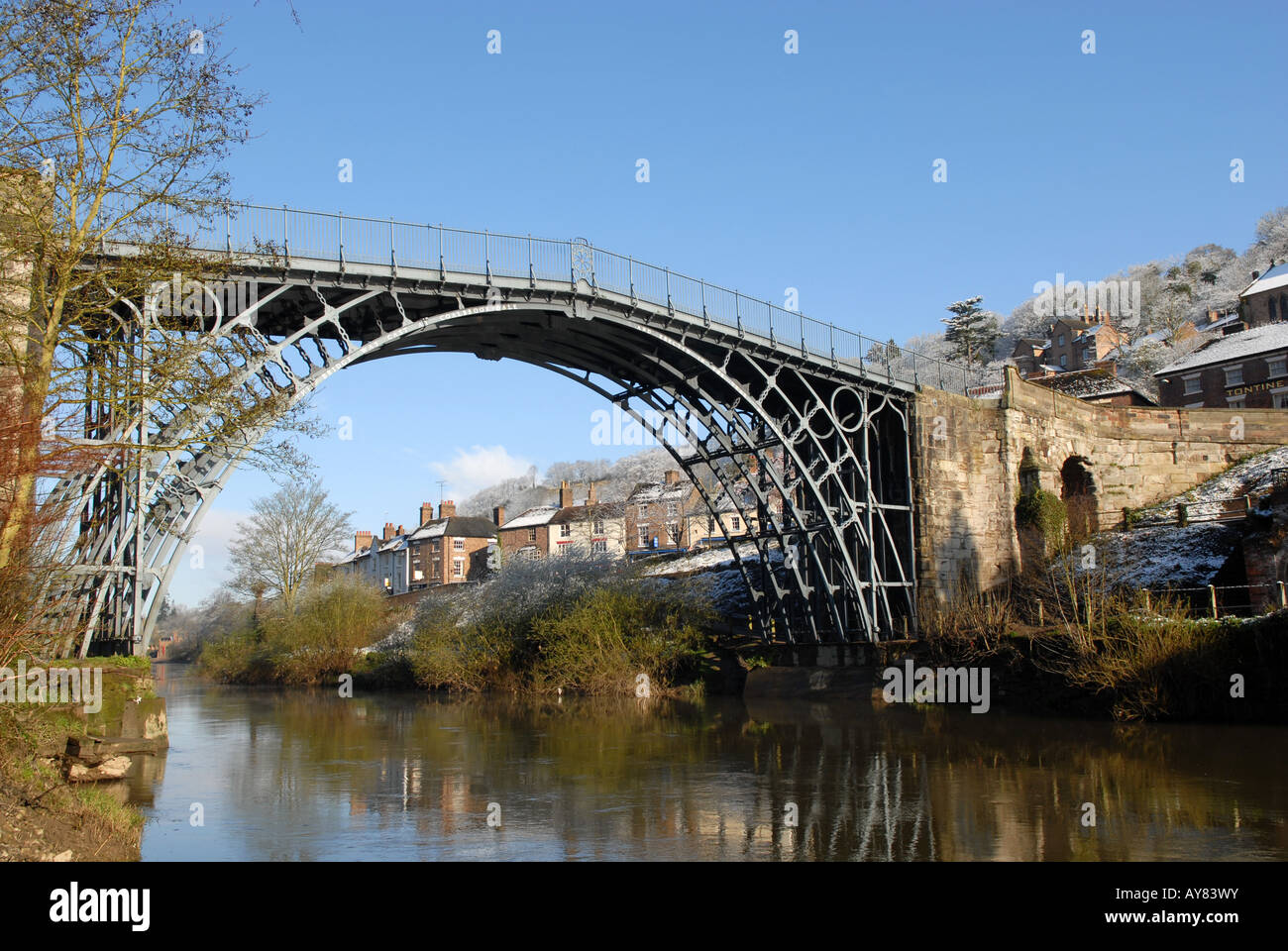 The Iron Bridge at Ironbridge in Shropshire England Stock Photo Alamy