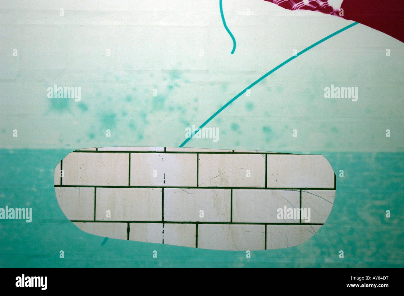 poster with graffiti Stock Photo - Alamy