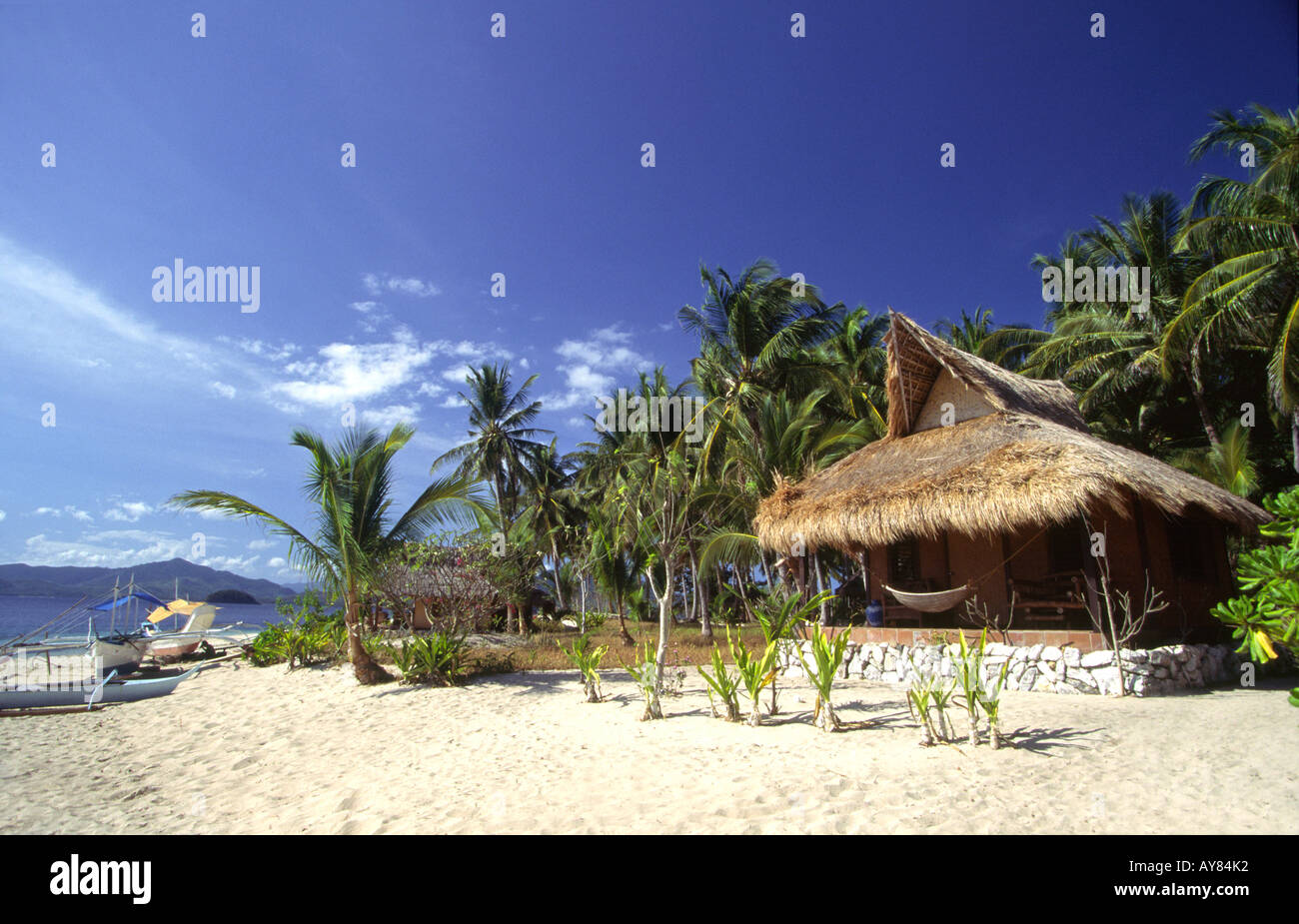 Philippines Palawan Flowers Island reception Stock Photo Alamy