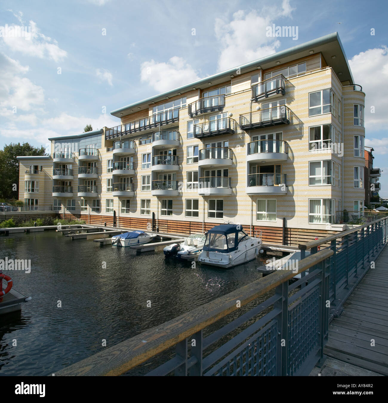 New riverside apartments, Kingston Upon Thames, Surrey Stock Photo Alamy
