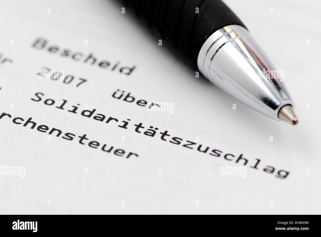 Solidarity tax, Germany Stock Photo