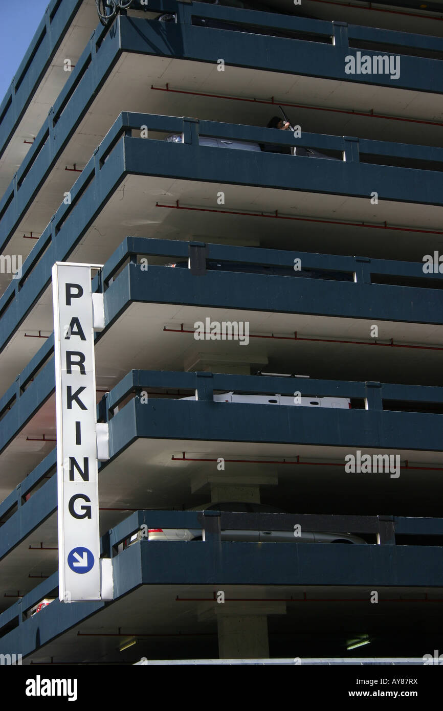 multi storey car park Stock Photo