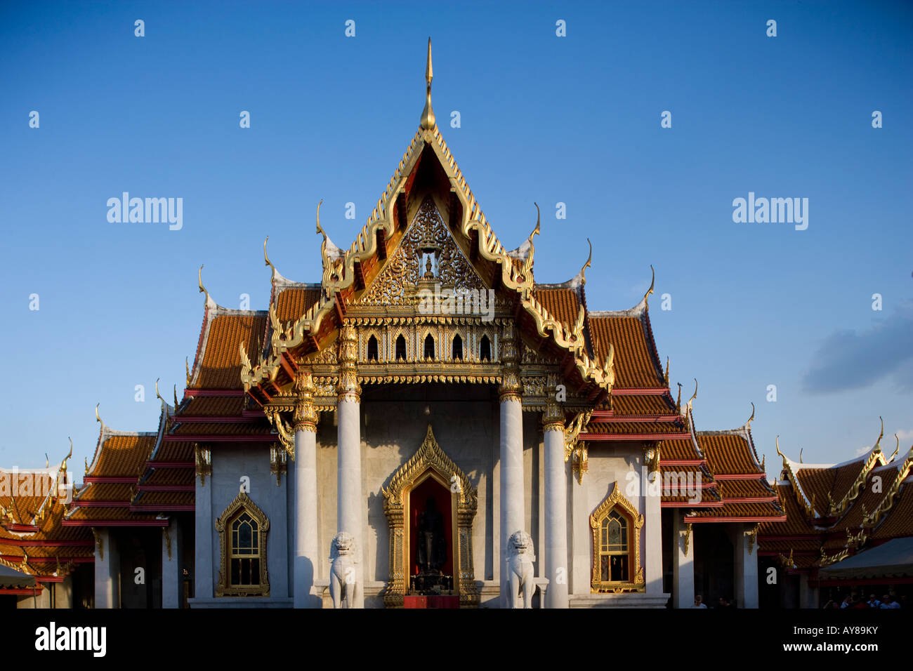 Thailand Bangkok The Marble Temple Stock Photo - Alamy