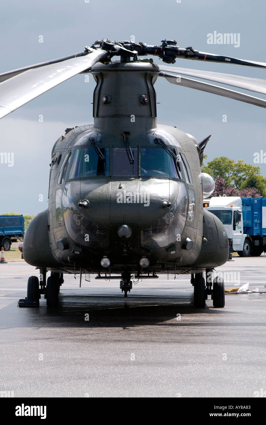 Chinook Helicopter at Kemble England Stock Photo