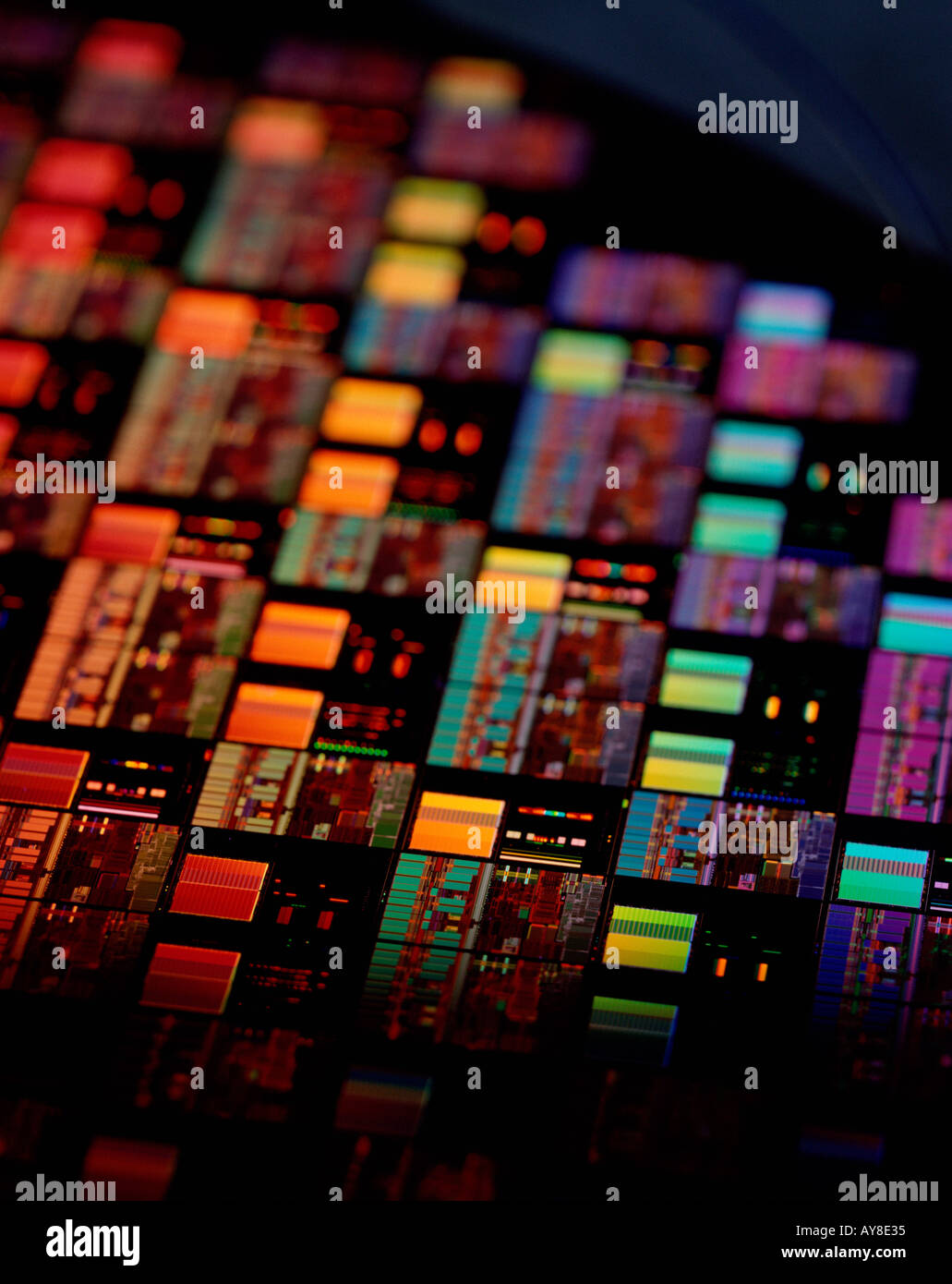 Integrated circuit silicon wafer production Stock Photo Alamy