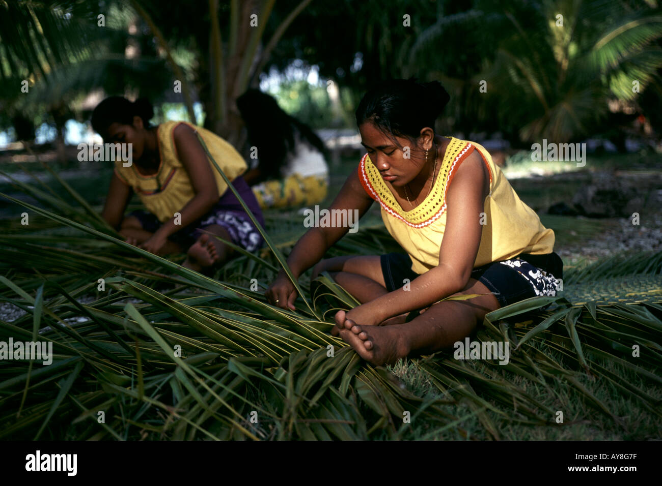 Coconut leaves mats hires stock photography and images Alamy