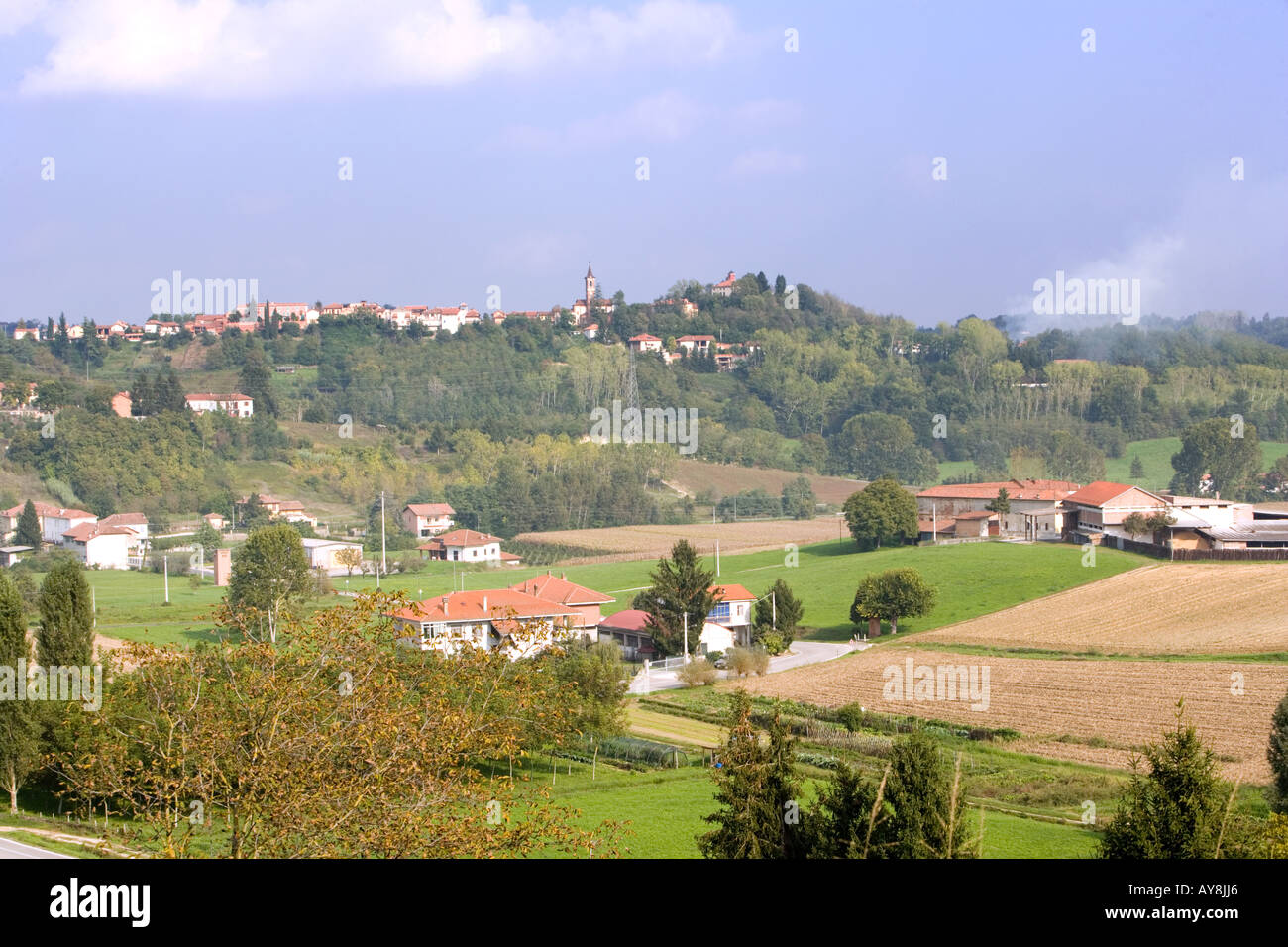 Landscape near Asti Piemonte Italy Stock Photo - Alamy