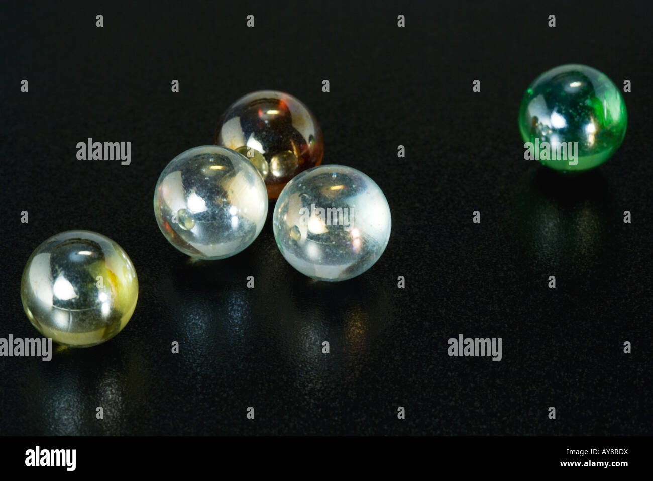 Glass marbles, closeup Stock Photo Alamy
