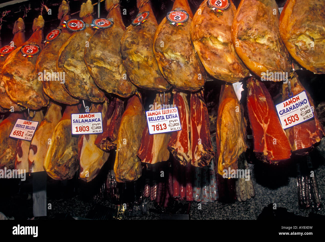 dry cured ham, cured ham, Museo del Jamon, Museum of Ham, Carrera San