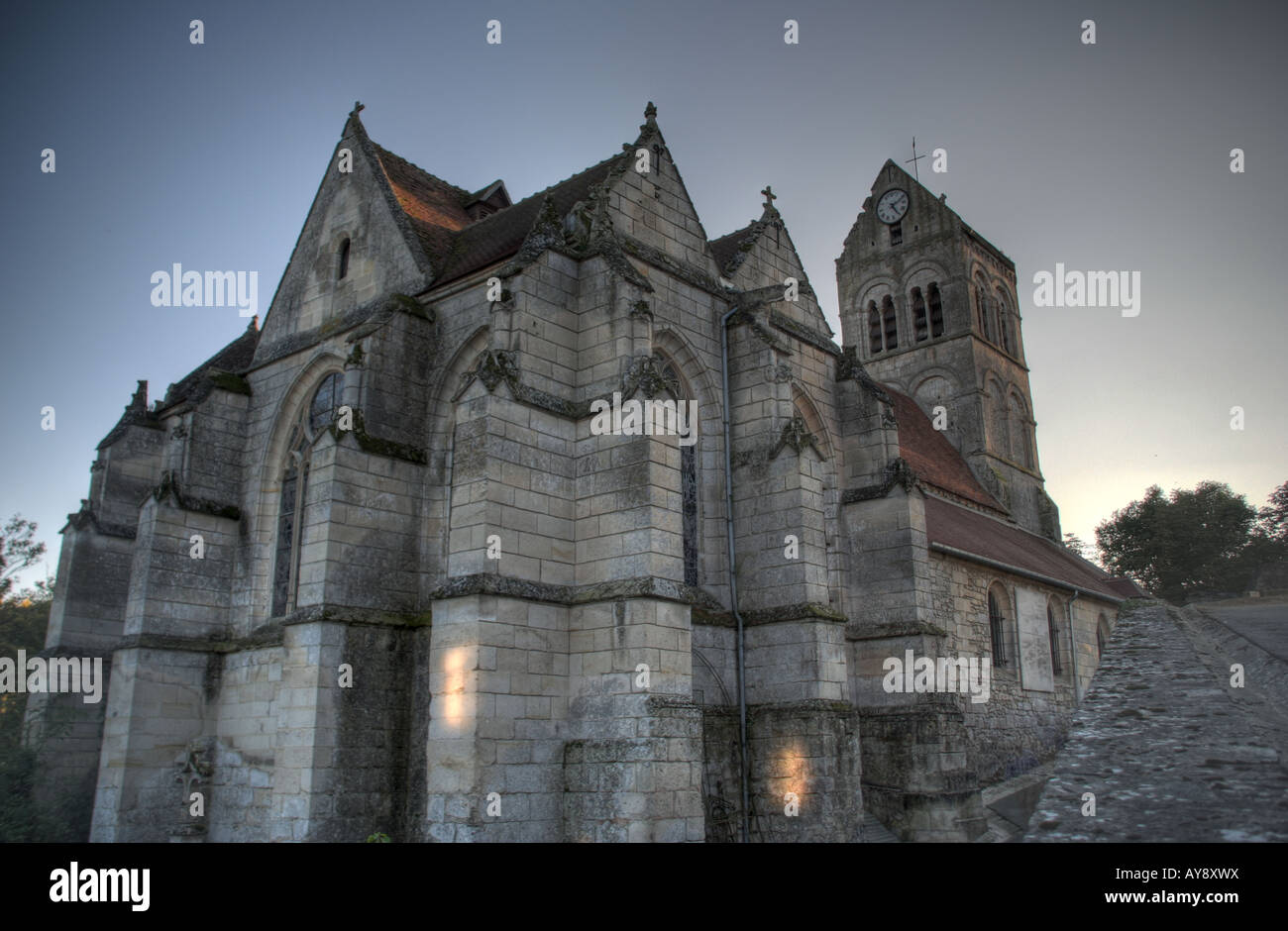 Church in Orrouy, France Stock Photo