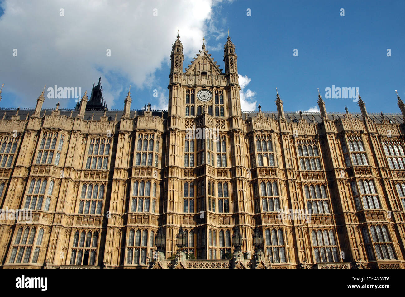 Palace of Westminster also called Houses of Parliament or Westminster Palace in London, UK Stock Photo