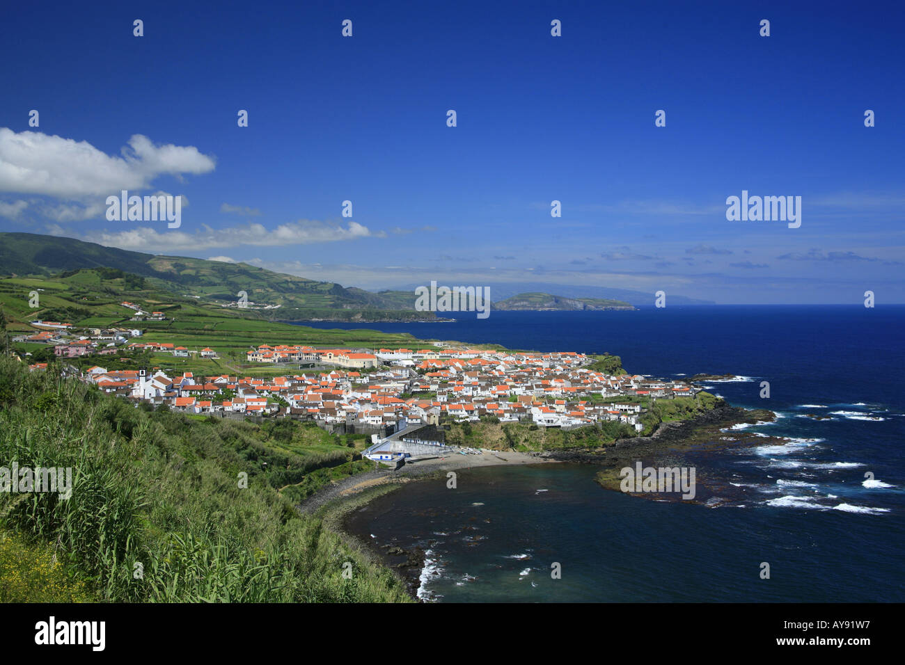 The village of Maia. Sao Miguel island, Azores, Portugal Stock Photo ...