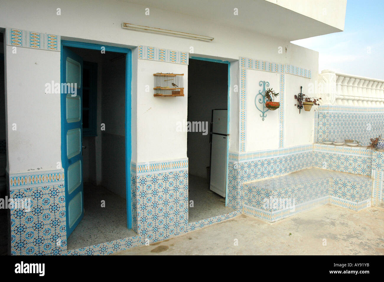 Traditional tunisian house in Kairouan, Tunisia Stock Photo Alamy