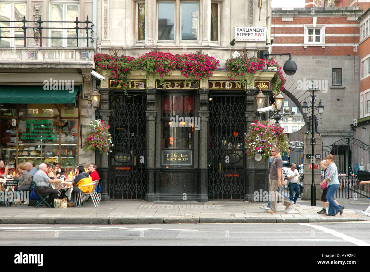 Red Lion Pub On Parliament Street In London Uk Stock Photo