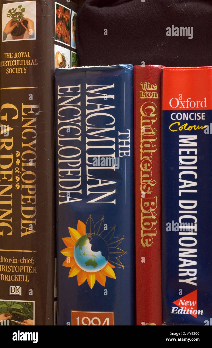 encyclopedia books dictionary Stock Photo Alamy