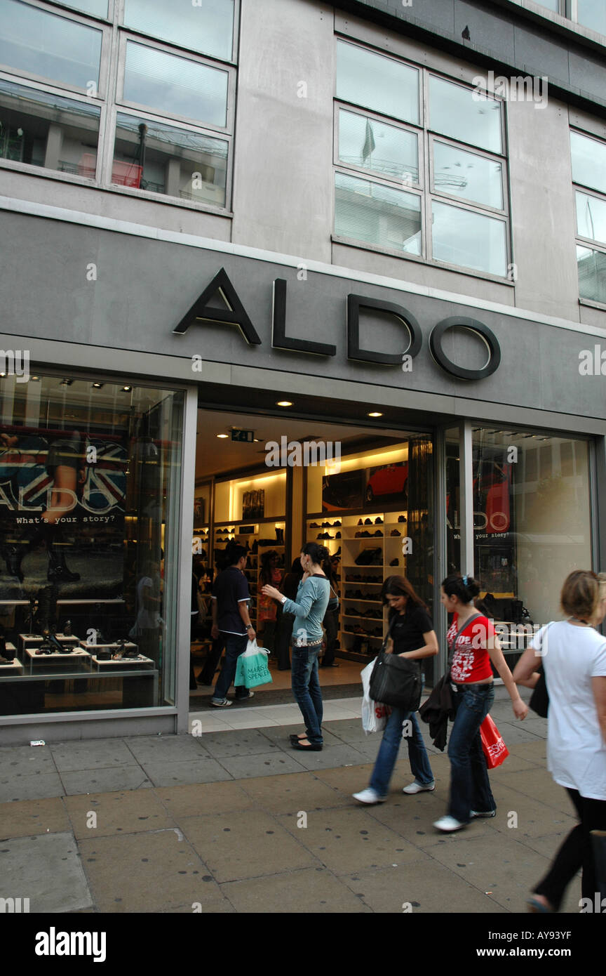 Aldo shop at Oxford Street in London, UK Stock Photo - Alamy