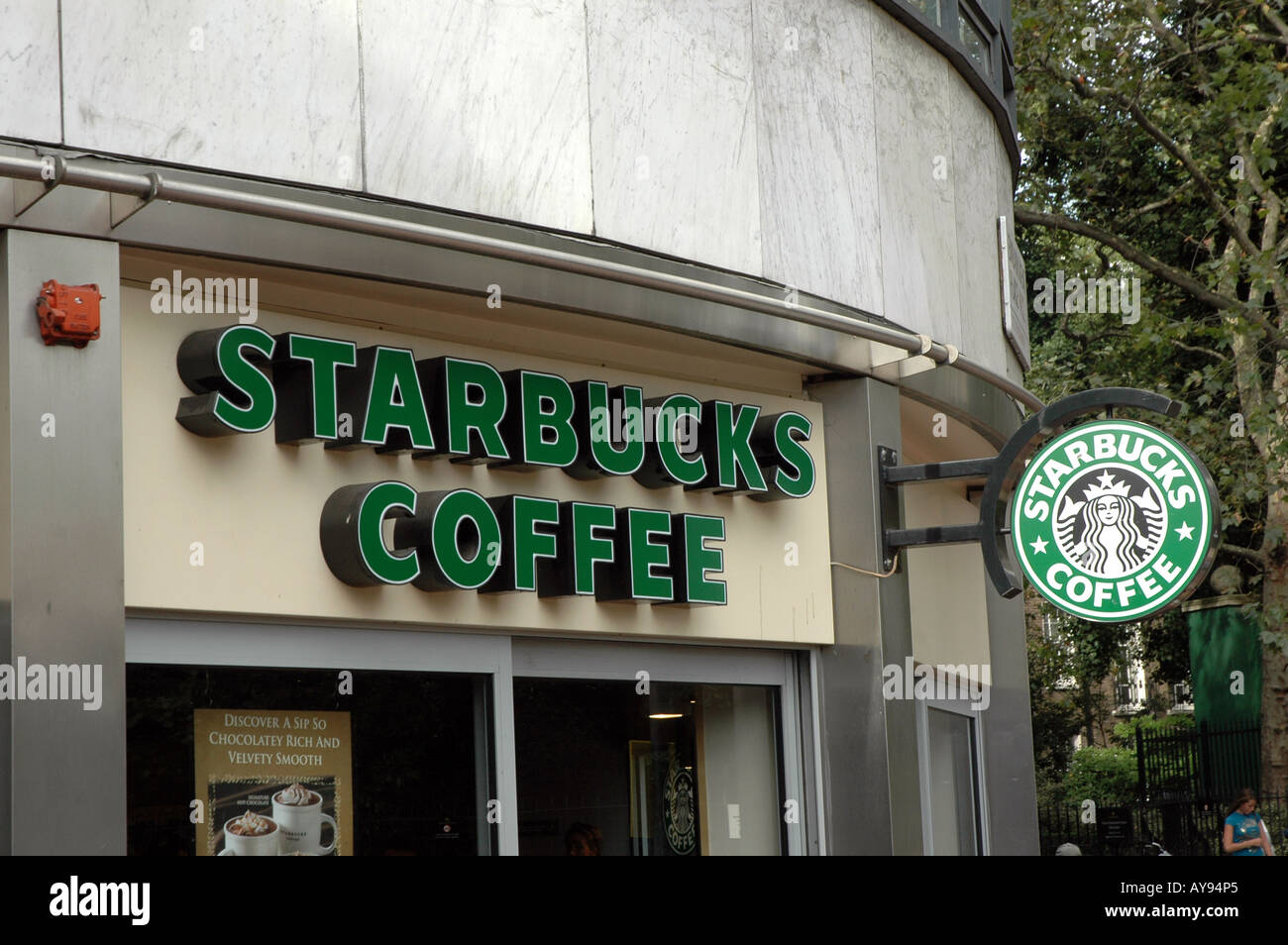 Starbucks coffee at Villiers Street, Westminster district in London, UK