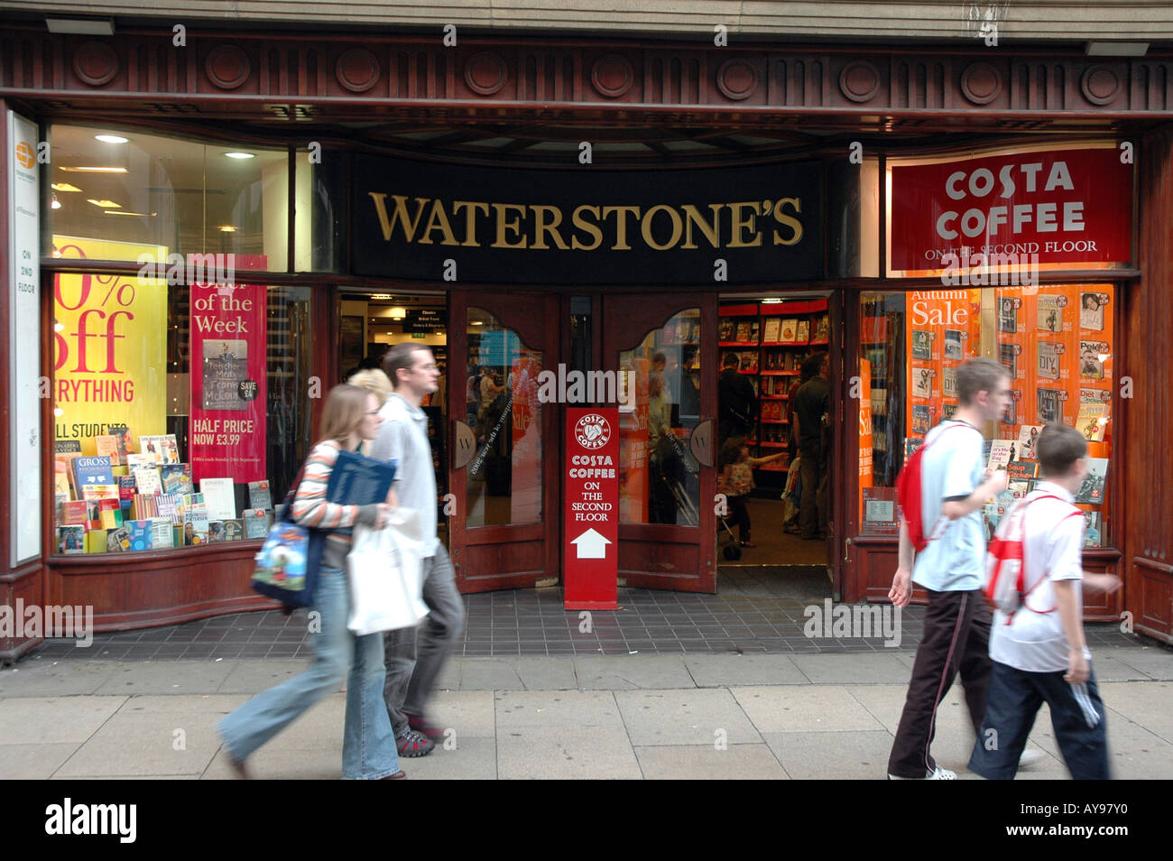 Waterstone's book store in Cambridge Stock Photo