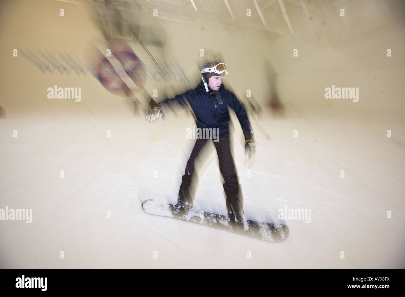 XSCAPE INDOOR SNOWBOARDING Stock Photo Alamy