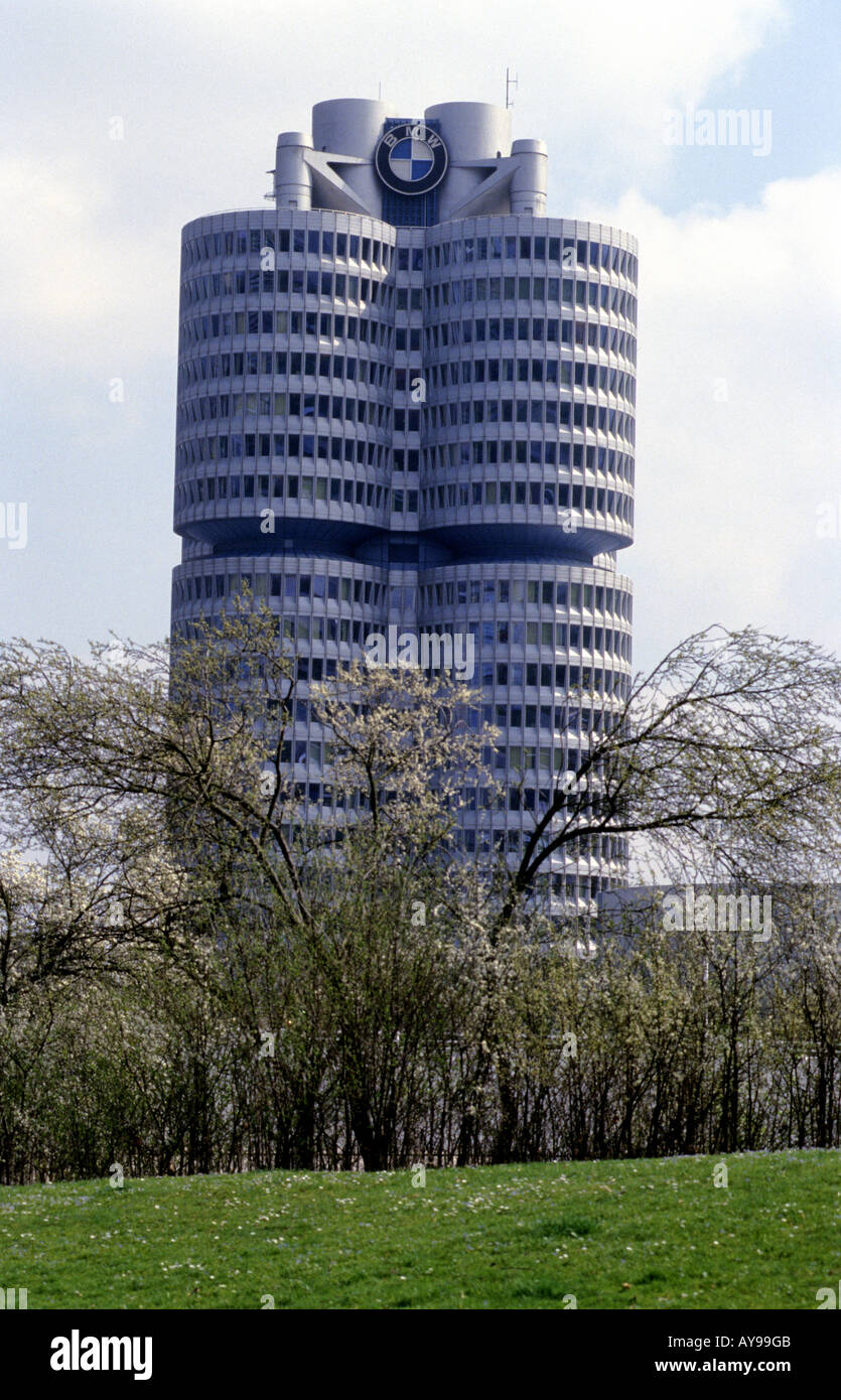 Bavarian Motor Works (BMW) headquarters, Munich, Bavaria, Germany. Stock Photo